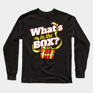 Whats In The Box Present For Christmas Long Sleeve T-Shirt